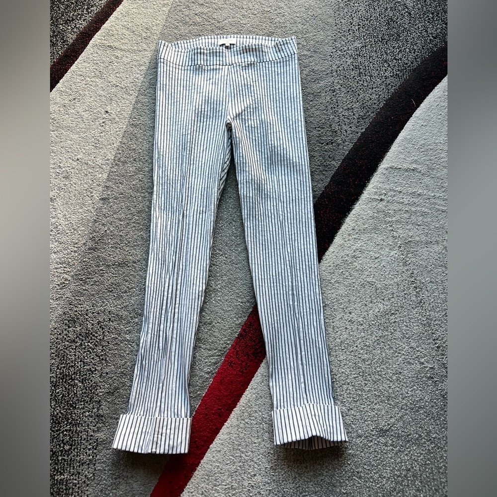 Avenue Montaigne Franco Stripped Skinny Pants
